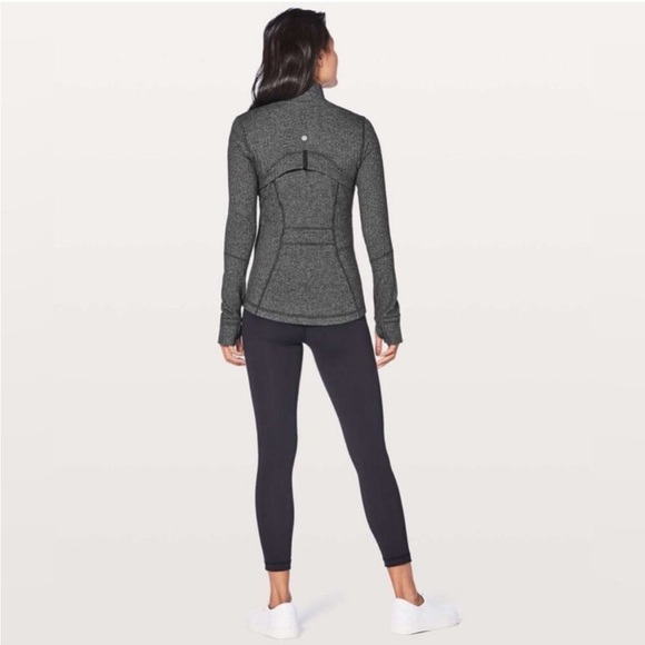 Lululemon Define Jacket Heathered Herringbone Black Women’s 6 - Picture 12 of 13